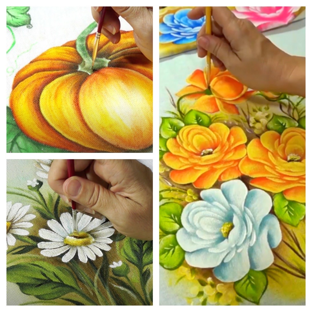 Riscos de Rosas para Pintura em Tecido